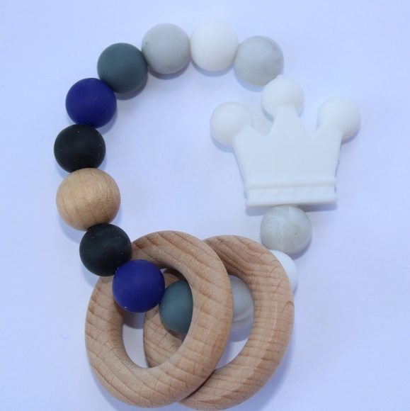 Baby Neutral Pacifier Clip & Teether set - Picture 2 of 5